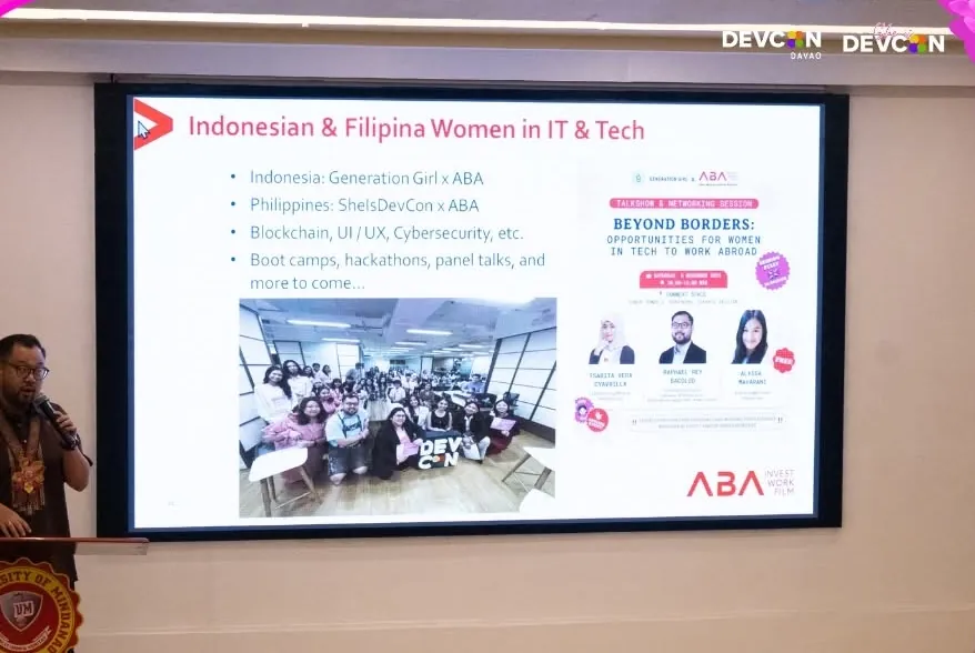 The ABA keynote on Indonesian and Filipina women in IT and tech